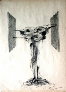 Organic sculpture drawing 1972